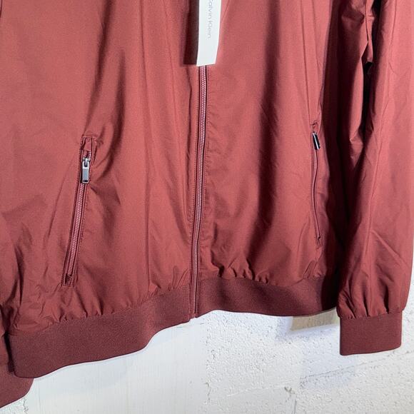 Calvin Klein Men's Matte Bomber Jacket - Rusted root XXL $129 - Picture 4 of 9